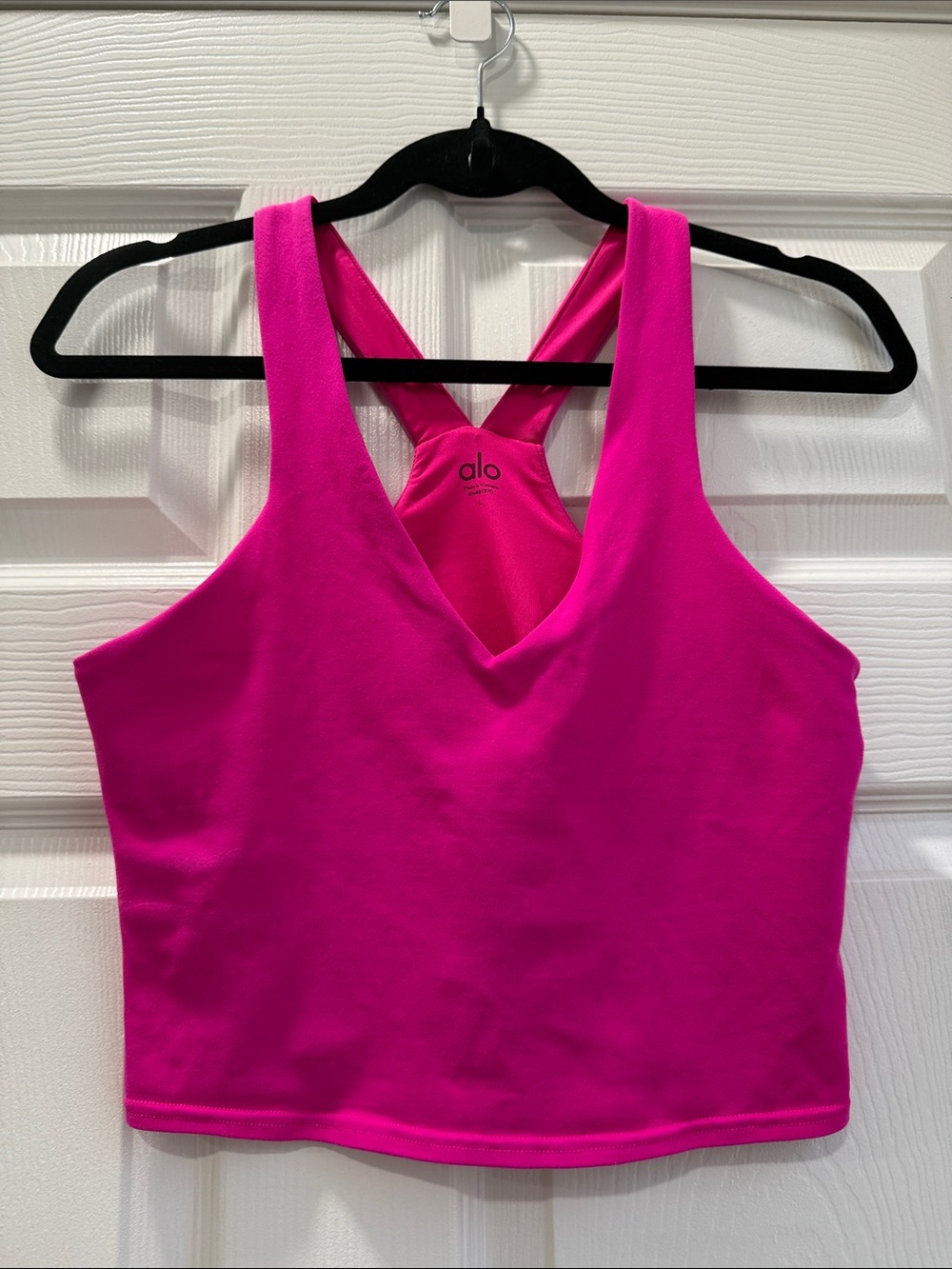 ALO Yoga Airbrush Hot Pink Real Bra Tank